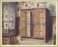 Предметы быта - История мебели. Шкафы. Англия, 1550