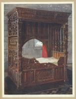 Предметы быта - История мебели. Кровати. Франция, 1500-1599