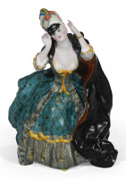 Предметы быта - Фарфоровая статуэтка Дама в маске