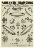 Драгоценности, ювелирные изделия - Ювелирные изделия. Англия, 1800-1899. Алмазы Фолкнера и перлы Востока, 1898