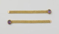 Драгоценности, ювелирные изделия - Золотые браслеты с аметистом