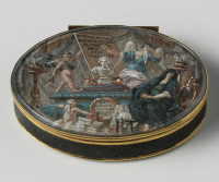 Драгоценности, ювелирные изделия - Шкатулка с росписью Петра I Великого