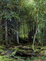 Картины - Шишкин Лесная глушь  [1872]
