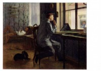Картины - И.Е.Репин. Приготовление к экзаменам. 1864 г.