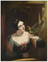 Картины - Женщина с птицей