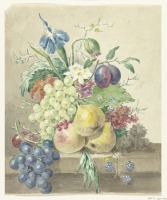 Картины - Натюрморт  Цветы и фрукты