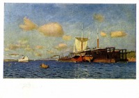 Картины - И. И. Левитан ( 1861 - 1900 ). Свежий ветер. Волга. 1895 г.