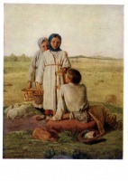 Картины - А. Г. Венецианов (1780 - 1847). Дети в поле. 1820 - е  гг.
