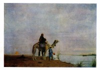 Картины - Эжен Фромантэн (1820 -1876).Ожидание переправы через Нил.
