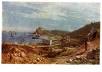 Картины - Джачинто Джиганте (1806 - 1876). Берег залива.