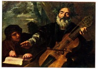 Картины - Пьер Франческо Мола (1612 - 1668). Гомер.