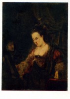Картины - Рембрандт (1606 - 1669).Туалет Юдифи. Ок. 1637 г.