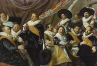 Картины - Музей Франса Хальса в Гарлеме.  Банкет офицеров роты св. Георгия,  1627