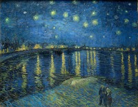 Картины - Звёздная ночь на Роне, 1888