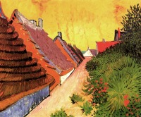 Картины - Винсент Ван Гог. Улица в Сен-Мари, 1888