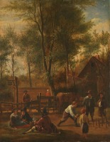 Картины - Ян Стен. В деревне,  1658-1679