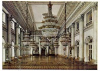 Картины - К. А. Ухтомский (1818 - 1881). Зимний дворец. Большой зал ( Николаевский ). 1866.