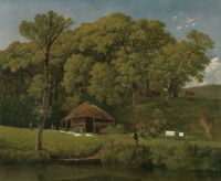 Картины - Вальтер Йоханнес ван Трооствийк. Стирка белья на берегу реки в Гелдерланде