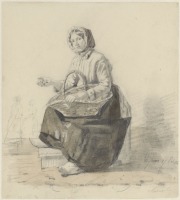 Картины - Женщина с корзиной фруктов