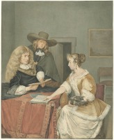 Картины - Музыканты. Девушка с гитарой. 1806