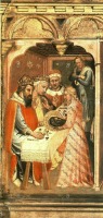 Картины - Пир Ирода. Фрагмент. 1385