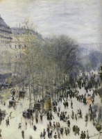 Картины - Клод Моне. Бульвар Капуцинок. 1873