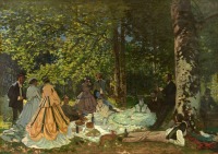 Картины - Фонтенбло. (Завтрак на траве). 1865. Этюд