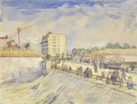 Картины - Винсент Ван Гог. Ворота Гар-дю-Норд в Париже