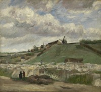 Картины - Винсент Ван Гог. Холм Монмартр и каменный карьер