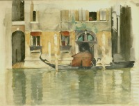 Картины - Виллем Витсен. Гондолы в Гранд Канале Венеции