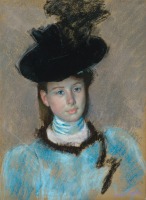 Картины - Женщина в чёрной шляпе