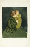 Картины - Женщина в зелёном платье