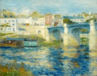 Картины - Огюст Ренуар. Мост в Шату