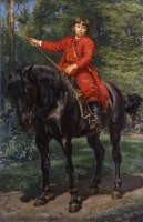 Картины - Картини  польських  художників. Хлопець на коні.
