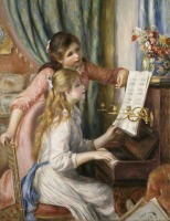 Картины - Две девушки за роялем. Вариант 3