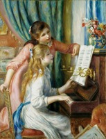 Картины - Две девушки за роялем