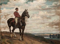 Картины - Картина.  Мужчина  на коні. Фредерік Паутч.