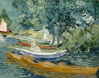 Картины - Винсент Ван Гог. Лодки на Уазе в Овере