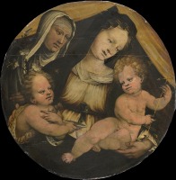 Картины - Богородица с младенцем, Иоан Креститель и Св. Клара
