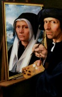 Картины - Якоб Корнелис Остсанен у портрета жены