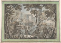 Картины - Вид на дворец Виллы Д'Эсте от фонтана дель'Овато