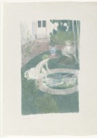 Картины - Морис Дени. Сцена у фонтана