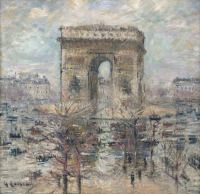 Картины - Густав Луазо, Триумфальная арка на площади Этуаль в Париже