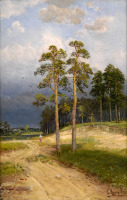 Картины - Семён Фёдоров, Лесной летний пейзаж