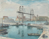 Картины - Шарль Камуан, Перевалочный мост в Марселе