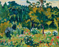 Картины - Луи Вальтат, Цветущий сад в Шуазеле
