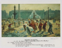 Картины - Анри Мартен, Площадь Согласия в Париже. Площади Парижа
