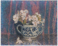 Картины - Жак Мартен-Ферье, Цветы в синей вазе