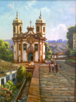 Картины - Картина.  Церква Сан-Фраециско, Уро-Прето.  Уілсон Вісенте.