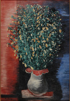 Картины - Моше Кислинг,  Ваза с цветами
